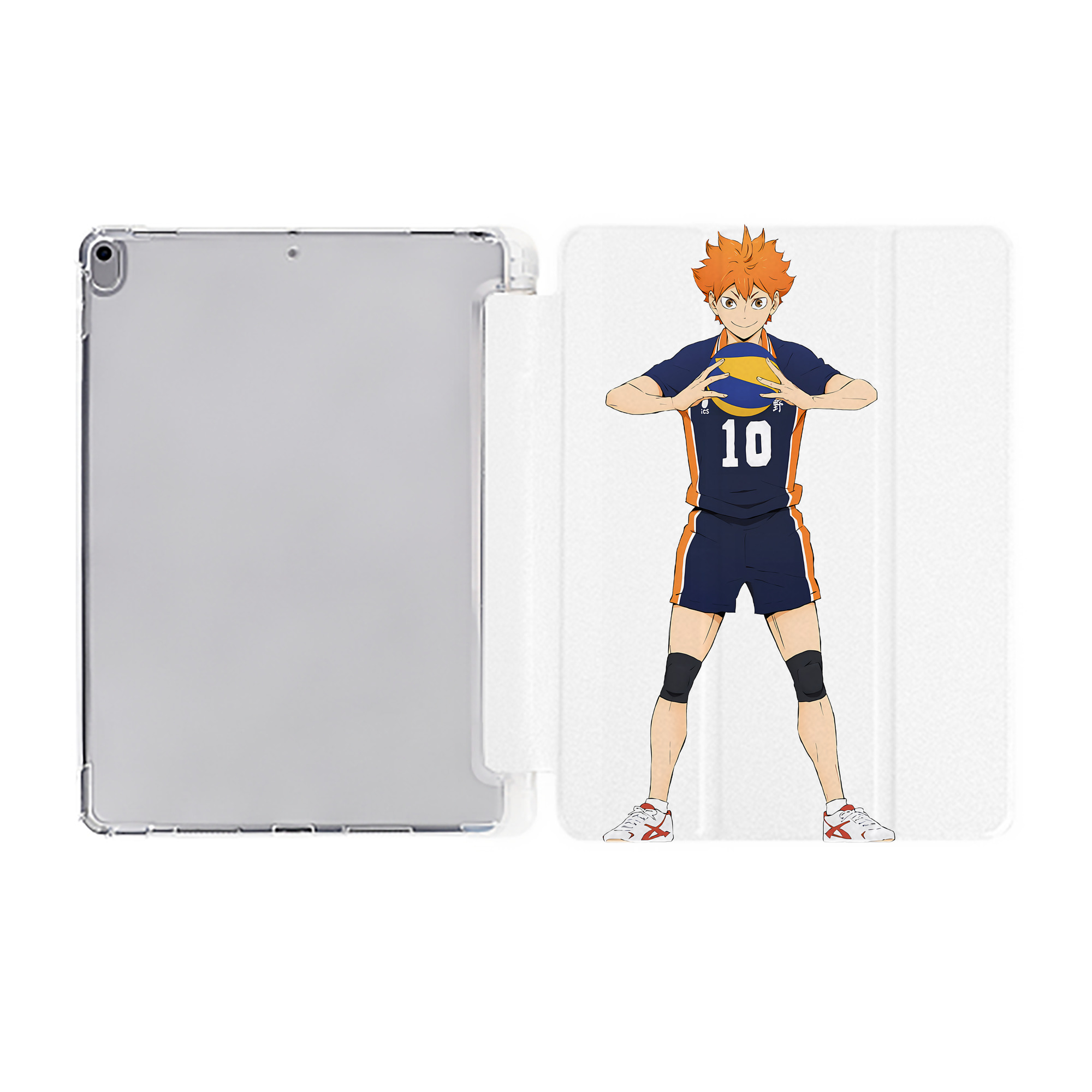 （画像用） ハイキュー!! Haikyu!! IPad ケース ペン収納付き 三つ折りスタンド PUレザー×シリコン 対応機種9.5/10.5/10.9インチ